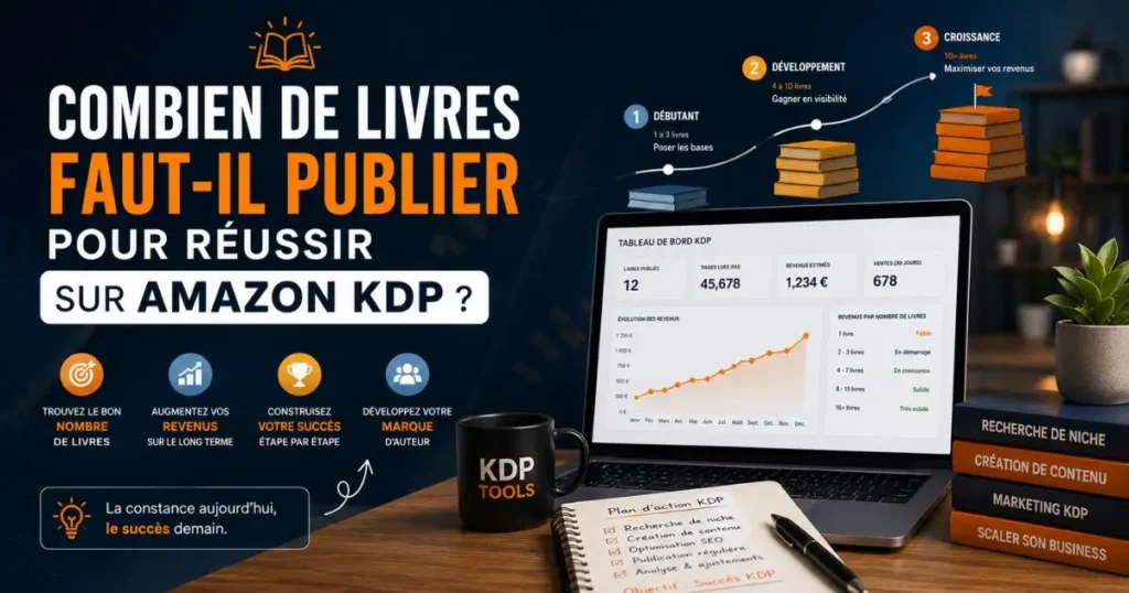 Combien de livres publier pour réussir sur Amazon KDP stratégie et croissance